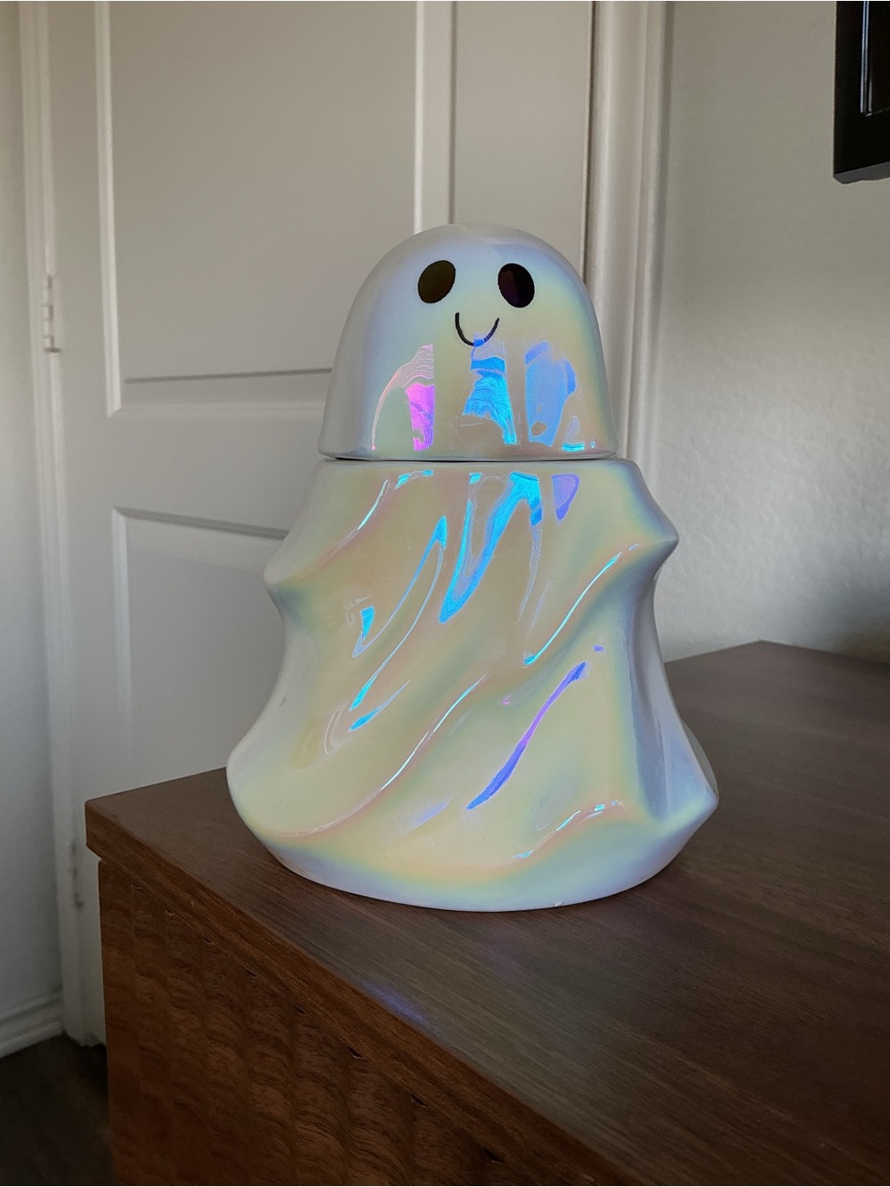 Target Iridescent White Ceramic Ghost Figurine